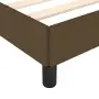 vidaXL Рамка за легло без матрак, тъмнокафява, 100x200 см, плат, снимка 7