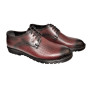 Мъжки обувки в бордо с връзки, снимка 1 - Официални обувки - 44757237