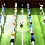 vidaXL Футболна маса, стомана, 60 кг, 140x74,5x87,5 см, кафява, снимка 4