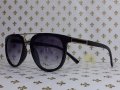 D 30 Унисекс слънчеви очила черна рамка с леко преливащи стъкла,златист елемент , снимка 2