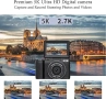 5K цифров фотоапарат за фотография, 64MP камера за влогове с автофокус, снимка 2