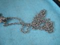 ЗМИЕВИДЕН КРИСТАЛЕН МОДЕН АРТ МЕДАЛЬОН с ПОСРЕБРЕНО СТОМАНЕНО ЗДРАВО СИНДЖИРЧЕ 87789, снимка 6