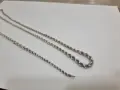 Сребърен синджир с гривна комплект, снимка 3