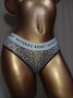Victoria Secret S/M бикини анимал принт с ластик с лого , снимка 1 - Бельо - 37301066