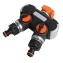 Двупосочен разпределител за градински кран 2-в-1: Сплитер за маркуч с независими вентили (3/4" и 1"), снимка 14