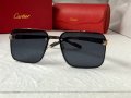 Cartier висок клас мъжки слънчеви очила с дървени дръжки, снимка 3