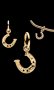 Висящ сребърен елемент Пандора"За късмет",Gold/нов, снимка 1 - Колиета, медальони, синджири - 42262678