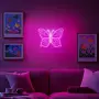 LED неонова пеперуда с USB захранване и регулируема яркост, снимка 6
