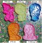 Елза Анна Олаф Замръзналото Кралство Frozen пластмасов резец форма фондан тесто бисквитки, снимка 1 - Форми - 31361231