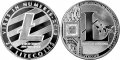 25 Лайткойн монета / 25 Litecoin ( LTC ) - Сребрист, снимка 3