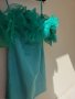 Зелена официална елегантна рокля сатен, снимка 6