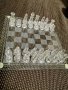 Стъклен шах от 90-те, 20х20 , снимка 1 - Шах и табла - 39270874