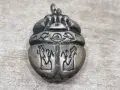Сребърен медальон египетски скарабей, снимка 7