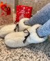 Handmade ръчно шити пантофи топлинки от 100% натурална естествена овча вълна, снимка 6