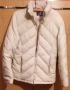Зимно топло яке, с подвижна качулка, цвят екрю, снимка 1
