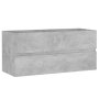 vidaXL Долен шкаф за мивка, бетонно сив, 100x38,5x45 см, ПДЧ(SKU:804768, снимка 1 - Шкафове - 44435327