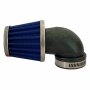 Спортен филтър за мотор, универсален, ф45-48 мм, черен, син или червен, снимка 1
