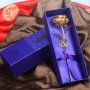 Златна роза 24к в кутия, снимка 1 - Подаръци за жени - 34984844