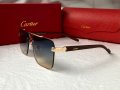 Cartier висок клас мъжки слънчеви очила с дървени дръжки, снимка 9