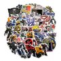 50 БР Трансформерс transformers самозалепващи лепенки стикери за украса декор картонена торта и др, снимка 2