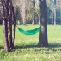 Хамак, люлка висящо легло, къмпинг люлка, хамак за пикник, хамак за градина, 200 кг, светло зелен цв, снимка 3