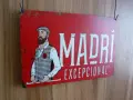 Метална табела Madri Мадри бира рекламна червена бирена пиво, снимка 2