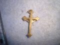 ПРАВОСЛАВНО ПОЗЛАТЕНО СТАРО БРОНЗОВО КРАСИВО МАЛКО РАЗПЯТИЕ КРЪСТЧЕ 21512, снимка 5