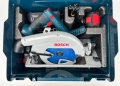 BOSCH GKS 18V-68 GC - Безчетков циркуляр 2x18V 5.5Ah като нов!, снимка 2