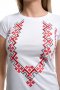Нова дамска бяла тениска с трансферен печат Шевица, Етно мотив, България, снимка 2