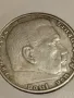 Сребърна монета 2 райхсмарка 1938г. Трети райх Нацистка Германия с свастика 42069, снимка 8