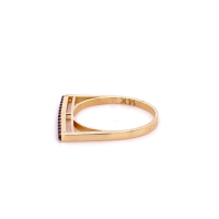Златен дамски пръстен 1,71гр. размер:53 14кр. проба:585 модел:22120-6, снимка 2 - Пръстени - 44768730