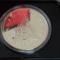 1 сребърен долар 1976 година Канада Елизабет II сребро, снимка 3 - Нумизматика и бонистика - 35285205