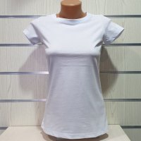 Нова дамска изчистена бяла тениска, снимка 2 - Тениски - 29964933