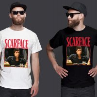 Тениски Белязаният Scarface 2 модела, снимка 1 - Тениски - 35459680