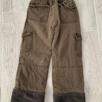 Ватирани дънки панталон 7-8г, снимка 2 - Детски панталони и дънки - 42497917