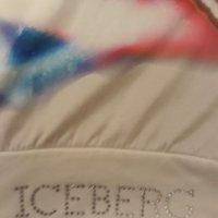 Маркова блуза ICEBERG без ръкав, сюрпризен принт-експресия, безкрайно фина, прохладна дишаща материя, снимка 9 - Тениски - 37258266