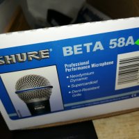 shure beta 58a profi mic-внос swiss 3005220933, снимка 2 - Микрофони - 36917602