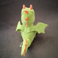 Kinder плюшена играчка дракон в зелен цвят, снимка 5 - Плюшени играчки - 44464694