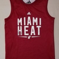 Adidas NBA Miami Heat оригинален двулицев потник ръст до 152см Адидас, снимка 6 - Детски тениски и потници - 34003939