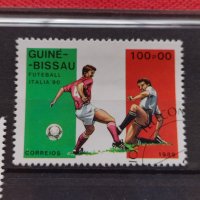 Пощенски марки серия ФУТБОЛ световно първенство Италия 90г. Гвинея Бисау за колекция - 22549, снимка 3 - Филателия - 36654648