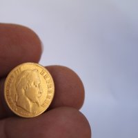 Френска златна монета 1865-та година , снимка 6 - Нумизматика и бонистика - 44261987