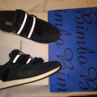 Черни спотни обувки Dolce Gabbana 100 % кожа, снимка 1 - Детски маратонки - 24338765