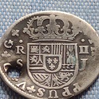 Сребърна монета 2 реала 1722г. Филип пети Севиля Испания 18704, снимка 4 - Нумизматика и бонистика - 42903852