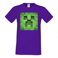 Мъжка тениска Creeper Face 3,майнкрафт,Minecraft,Игра,Забавление,подарък,Изненада,Рожден Ден., снимка 14 - Тениски - 36492795