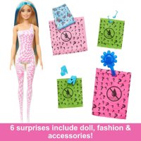 Кукла с магическа трансформация Barbie Color Reveal - Rainbow Groovy, снимка 5 - Кукли - 44246611