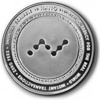 Nano coin / Нано монета ( NANO ) - Silver, снимка 2 - Нумизматика и бонистика - 38846601