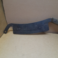 Голям Стар Ръчно Кован Нож За Сено , снимка 2 - Антикварни и старинни предмети - 44809156