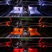 LED лента амбиентно осветление с дистанционно интериор кола автомобил, снимка 4 - Аксесоари и консумативи - 37957785