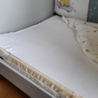 2 комплекта спално бельо Kikkaboo за кошара 120х60см - като нови, снимка 4 - Бебешки легла и матраци - 40483231