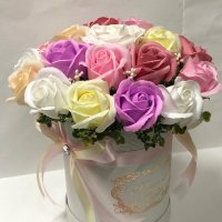 Кутия със сапунени рози, снимка 3 - Романтични подаръци - 35248273